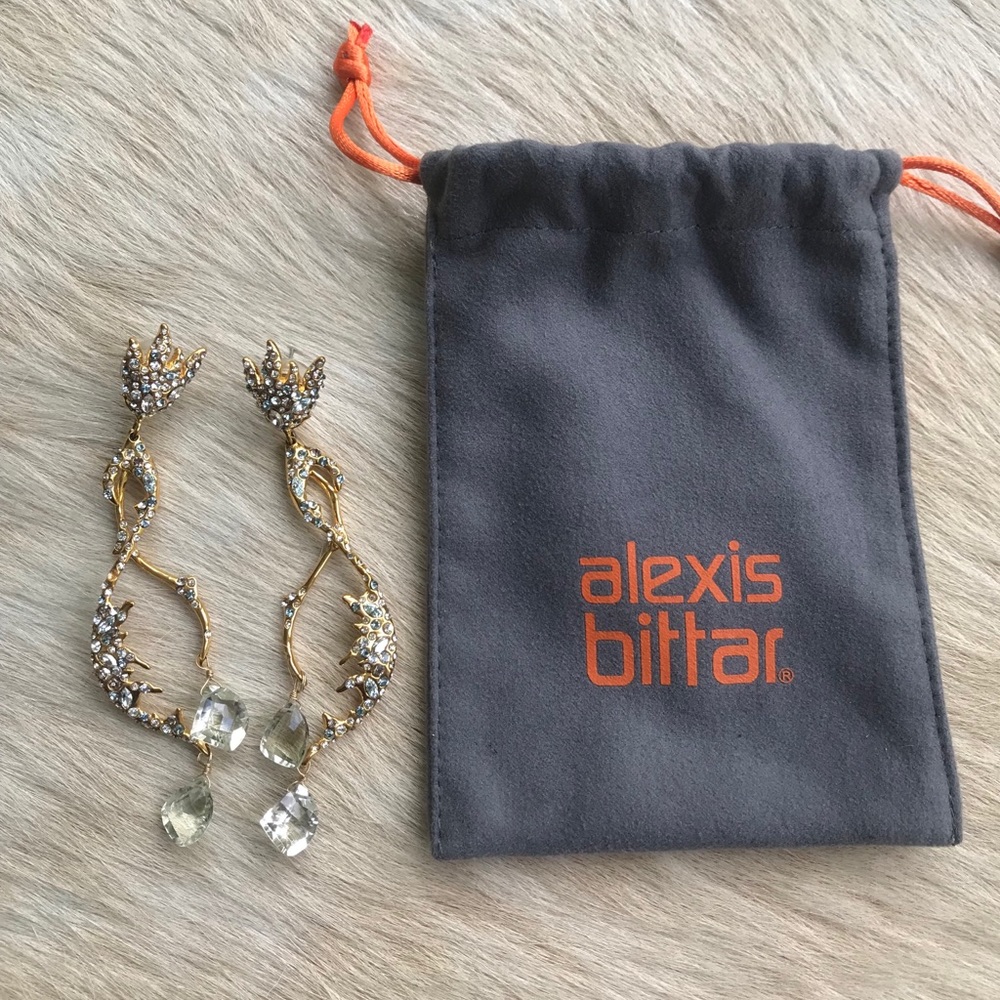 Alexis Bittar Crystal Encrusted Earrings